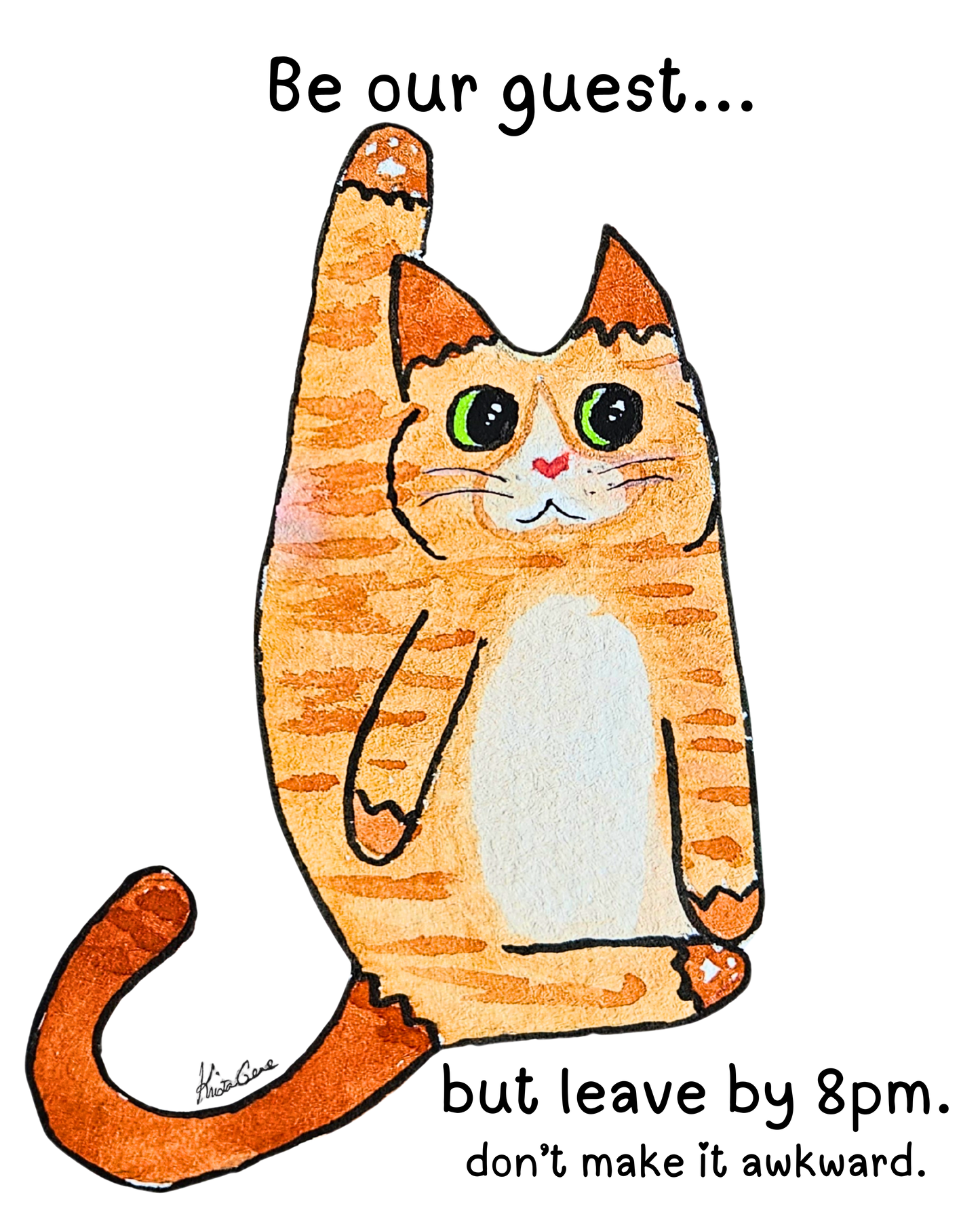 Awkward Cat Pop in a Frame and Hang Digital Download Product