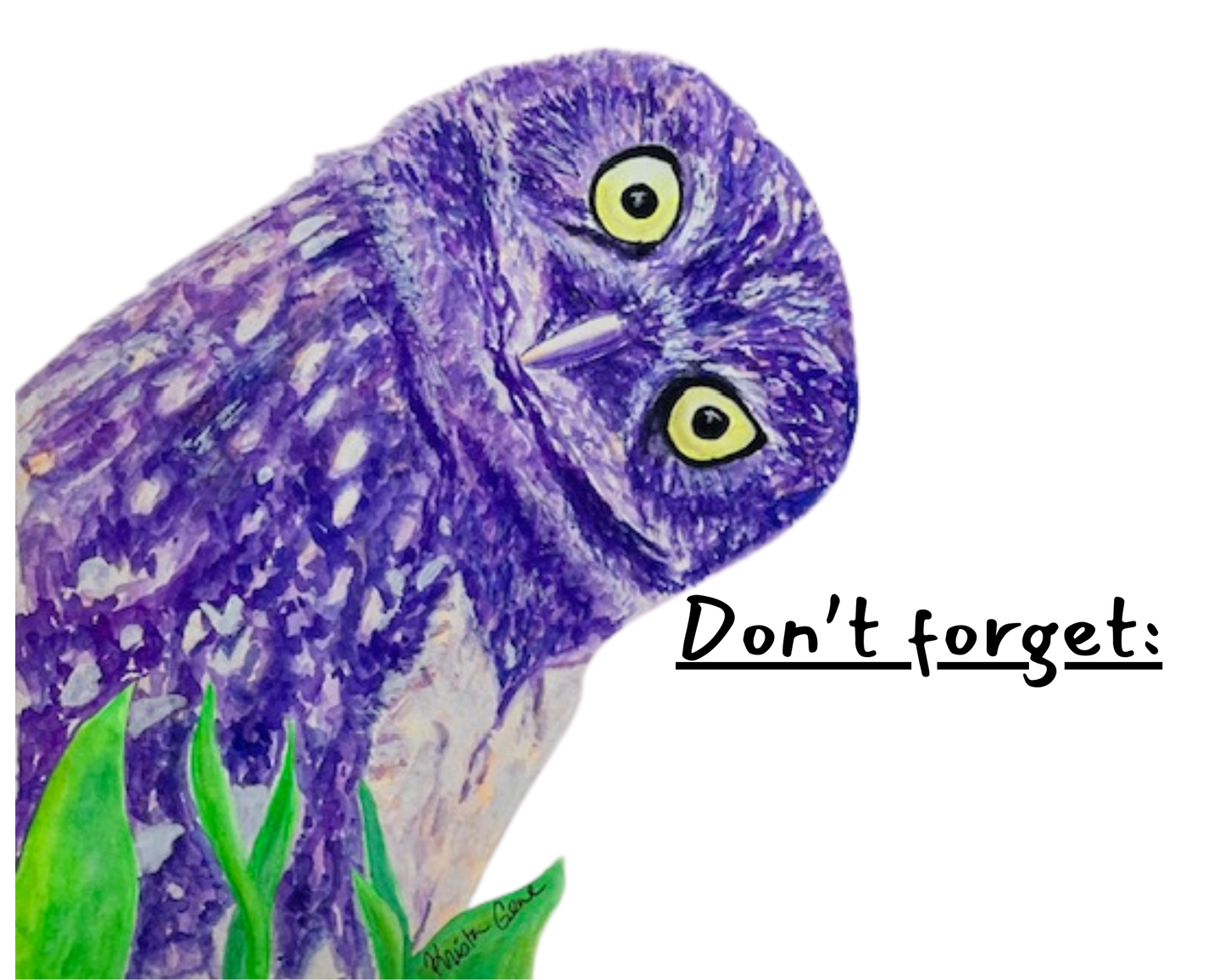Grumpy Owl (3 Designs) Pop in a Frame and Hang Digital Download Product