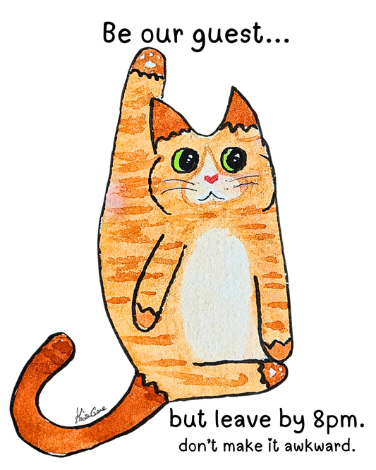 Awkward Cat Pop in a Frame and Hang Digital Download Product